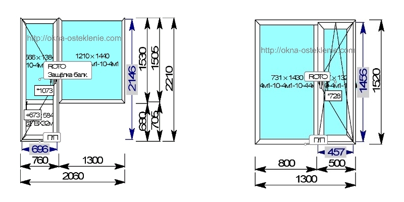 Размеры окон в ii 18 9